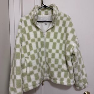 A New Day plaid Target teddy jacket